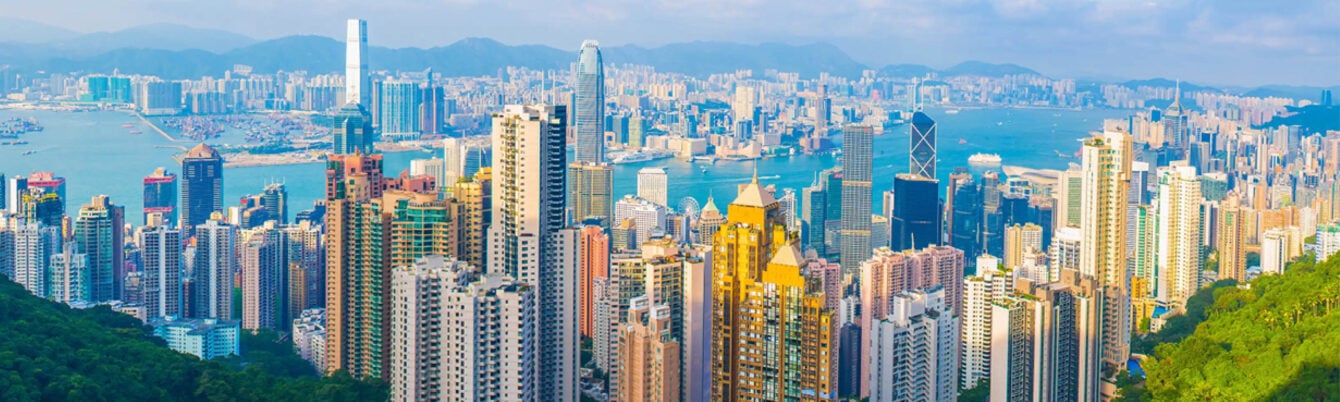 Hong Kong city skyline